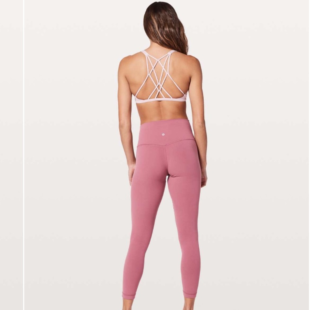 Lululemon Align Pant 2 II *25" Moss Rose pink color high rise